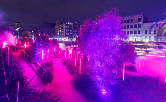 'Now Breathe' by Resolution X for Glow Winter Arts Festival at Prahran Square 2022