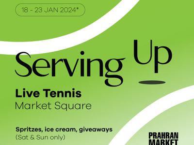 Digital Flyer for 2024 Australian Open Screening at Prahran Market